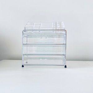 Acrylic cosmetic organizer